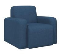 vidaXL Fauteuil Bleu Tissu, Fauteuil Chic, Assise Moderne pour Salon et Chambre, Confort dans Un Tissu Douillet, Chaise relaxante