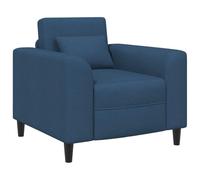 vidaXL Fauteuil Bleu Tissu
