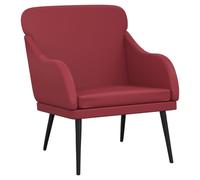 vidaXL Fauteuil Bordeaux 63x76x80 cm Similicuir