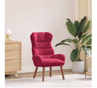 vidaXL fauteuil Bordeaux 69 x 74 x 93 cm Velours 42001892