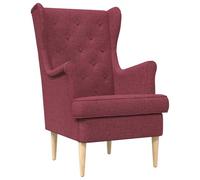vidaXL Fauteuil Bordeaux Tissu, Fauteuil Élégant, Chaise Lounge Moderne pour Chambre, Siège Durable, Mobilier Intérieur Chic, Siège Douillet