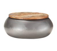 vidaXL Fauteuil cabriolet avec repose-pied gris foncé velours