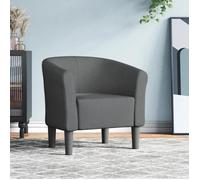 vidaXL Fauteuil cabriolet 356430 – Accoudoirs, siège rembourré, tissu gris foncé
