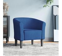 Vidaxl Chaise Cabriolet Bleu Tissu Bleu