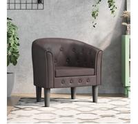 Vidaxl Fauteuil Cabriolet Marron Similicuir Marron