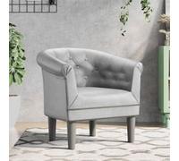 vidaXL Fauteuil argenté similicuir 356498