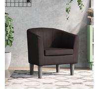 vidaXL Fauteuil Cabriolet 356487 – Chaise relaxation, dossier et accoudoirs, simili cuir marron