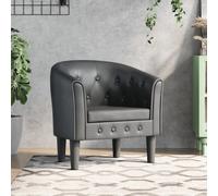 Vidaxl Fauteuil Cabriolet Gris Similicuir Gris