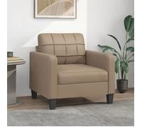 vidaXL Fauteuil Cappuccino 60 cm Similicuir, fauteuil, fauteuil de baignoire, fauteuil club, canapé, canapé confortable, 359111