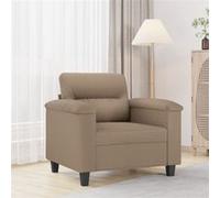 vidaXL Fauteuil Cappuccino 60 cm Similicuir Marron G