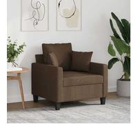 vidaXL Fauteuil Marron 60 cm Tissu