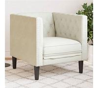Canapé Chesterfield avec traversins 2 places velours canapé vidaXL