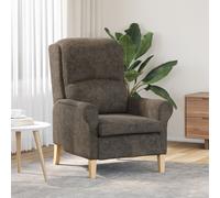 Vidaxl Fauteuil Contemporain Gris Foncé Tissu Et Bois Standard