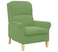 Vidaxl Fauteuil Vert Clair Vert Clair Tissu, Bois