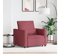 Vidaxl Fauteuil Convertible 3-En-1 Rouge Bourgogne