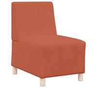 vidaXL Fauteuil Corduroy Orange Contemporain 55 x 74 x 82 cm - Tissu qui respire, Jambes en plastique noires, Finition mate, Montage facile avec un tournevis. Siège d'appoint pour le salon, idéal pou