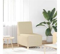 vidaXL Fauteuil 4108475 en tissu 55 cm Crème G