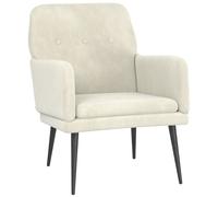 Fauteuil 62x79x79 cm fluweel crÃmekleurig351412
