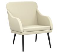 Vidaxl Fauteuil Crème 63x76x80 Cm Similicuir