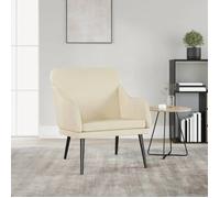 Vidaxl Fauteuil Crème 63x76x80 Cm Similicuir