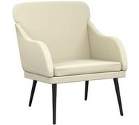 Vidaxl Fauteuil Crème 63x76x80 Cm Similicuir