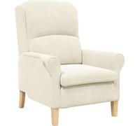 vidaXL Fauteuil crème 76 x 94 x 102 cm velours