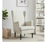 vidaXL fauteuil Crème Velours 42029944