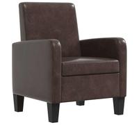 Fauteuil - vidaXL - Marron - Similicuir - 1 place - Design contemporain