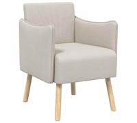 vidaXL Fauteuil d'appoint Avoine Velours grainé