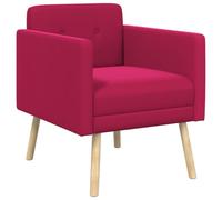 vidaXL Fauteuil d'appoint Bordeaux Velours