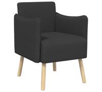 vidaXL Fauteuil d'appoint Gris foncé Bouclé