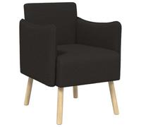 vidaXL Fauteuil d'appoint Noir Bouclé