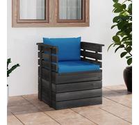 Vidaxl Fauteuil De Jardin Avec Coussins Bois De Pin