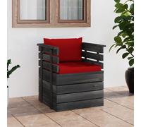 Vidaxl Fauteuil De Jardin Avec Coussins Bois De Pin