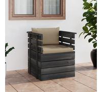 Vidaxl Fauteuil De Jardin Avec Coussins Bois De Pin