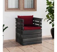 Vidaxl Fauteuil De Jardin Avec Coussins Bois De Pin