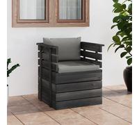 Vidaxl Fauteuil De Jardin Avec Coussins Bois De Pin