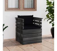 Vidaxl Fauteuil De Jardin Avec Coussins Bois De Pin