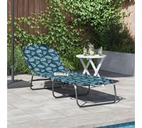 Vidaxl Fauteuil De Jardin Pliant Motif Floral Tissu Oxford 600d