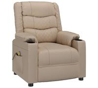 Vidaxl Fauteuil De Massage Cappuccino Similicuir