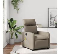 Vidaxl Fauteuil De Massage Inclinable Cappuccino Similicuir