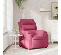 Vidaxl Fauteuil De Massage Inclinable Rouge Bordeaux Velours Rouge