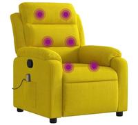 Fauteuil de massage, relaxation velours jaune