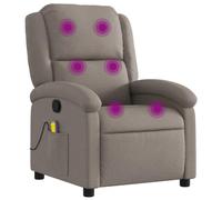 vidaXL Fauteuil de Massage Inclinable, Chaise de Relaxation avec Dossier et Repose-Pied, Siège Inclinable, Fauteuil TV, 371771