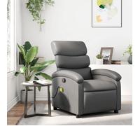 vidaXL Fauteuil de Massage Inclinable, Chaise de Relaxation avec Dossier, Siège avec Repose-pied, Fauteuil TV de Salon, 371723