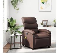 vidaXL Fauteuil de Massage Inclinable, Chaise de Relaxation avec Dossier, Siège avec Repose-pied, Fauteuil TV de Salon, 371722