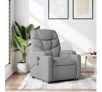 vidaXL Fauteuil de Massage Inclinable, Chaise de Relaxation avec Porte-gobelets, Siège avec Dossier et Accoudoirs Salon, 372453