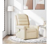 Massagestoel verstelbaar stof crÃmekleurig4015654