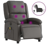 Fauteuil de massage, relaxation électrique echt leer gris