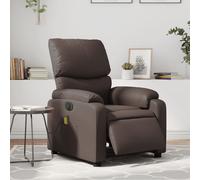Vidaxl Fauteuil De Massage Inclinable Électrique Marron Similicuir Marron